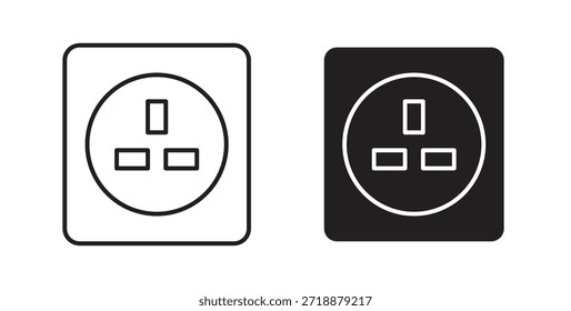 Conjunto de iconos de zócalo aislado en Ilustración vectorial plana de fondo blanco.