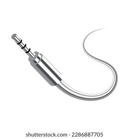 socket jack Audio plug for connection sound equipment. Eps10 vector illustration. Isolated on white background.