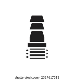 Socket Joint Filled Icon Vector Illustration