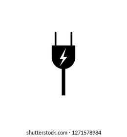socket, lightning icon on white background. Can be used for web, logo, mobile app, UI, UX