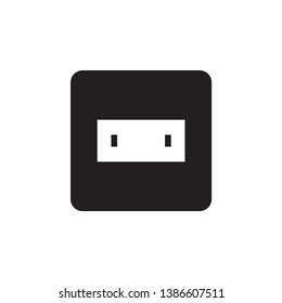 plantilla de diseño de icono de enchufe eléctrico de toma de corriente