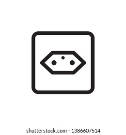 socket outlet electric plug icon design template