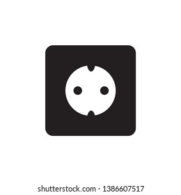 socket outlet electric plug icon design template