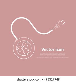 Socket outlet icon. Vector illustration.