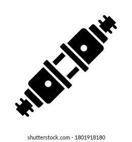 icono de enchufe de toma de enchufe de glifo de diseño de ilustración vectorial
