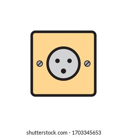 Socket Outlet Plug In Icon In Trendy  Design Vector Eps 10