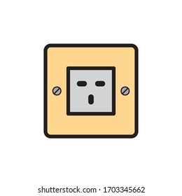 Socket Outlet Plug In Icon In Trendy  Design Vector Eps 10