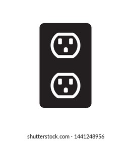Socket Outlet Plug In Icon Vector Illustration 