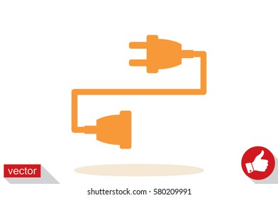 socket plug icon vector illustration EPS 10