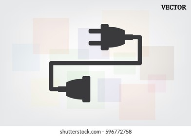 socket plug icon vector illustration EPS 10