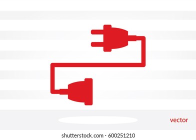 socket plug icon vector illustration EPS 10