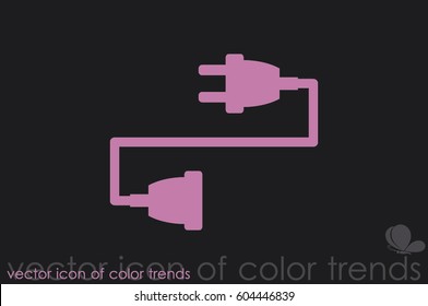 socket plug icon vector illustration EPS 10