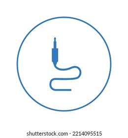 Socket plug jack cable icon | Circle version icon |