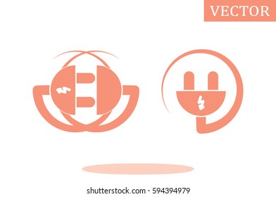 socket plug vector icon.