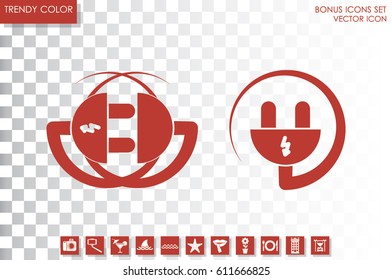 socket plug vector icon