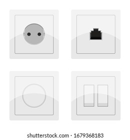 Socket set vector design illustration isolated on white background