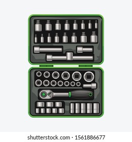 socket spanner in tool box