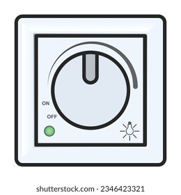 Socket of switch vector icon.Color vector icon isolated on white background socket of switch.