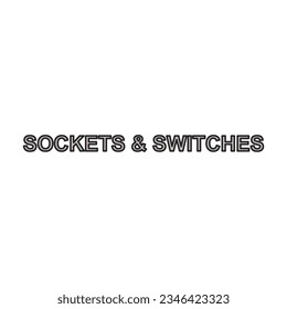 Socket of switch vector icon.Color vector icon isolated on white background socket of switch.