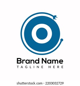 Socket Template On O Letter. Socket  Logo Design Concept