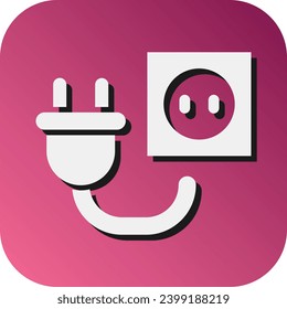Socket Vector Glyph Gradient Background Icon For Personal And Commercial Use.
