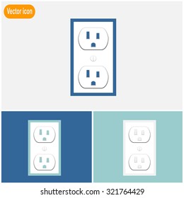 Socket Vector icon.