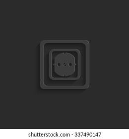 Socket - vector icon