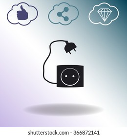 Socket Vector icon.