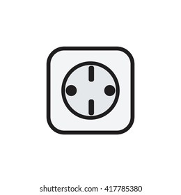 socket vector icon 