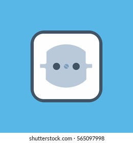 Socket vector icon.