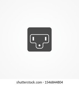 Socket vector icon sign symbol