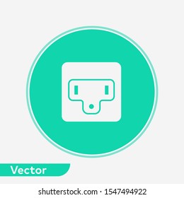 Socket vector icon sign symbol