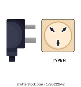 Socket vector icon.Cartoon vector icon isolated on white background socket.