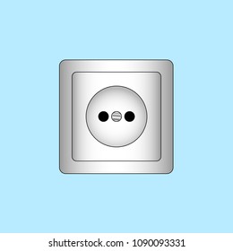 Socket vector illustration isolated on a light background