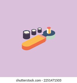 socket wrench in isometric form and in EPS mode