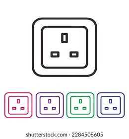 socket,power socket,double socket,icons set isolated on background best choice for your awesome project