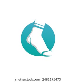 Calcetines Logotipo abstracto Estilo moderno