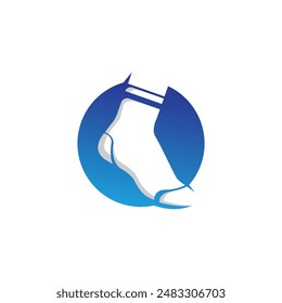 socks abstract logo modern style