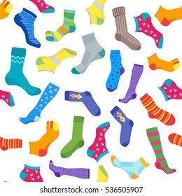 Socks Background Pattern. Vector