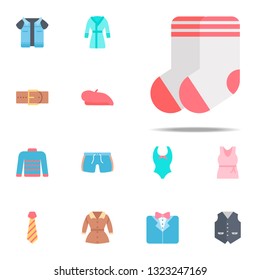 Socks color icon. Clothes icons universal set for web and mobile