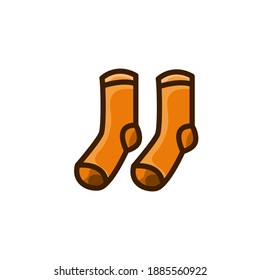 socks colorful icon vector illustration