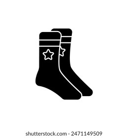 socks concept line icon. Simple element illustration. socks concept outline symbol design.