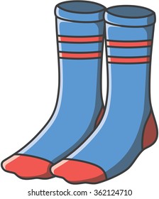 Socks doodle illustration design