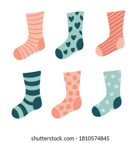 Socks Doodle Set Hand Drawn Blue Stock Vector (Royalty Free) 1810574845 ...