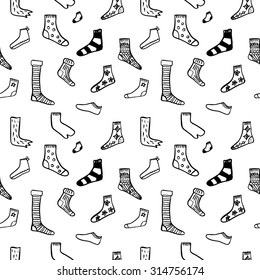 Socks Drawing Isolated Doodle Icons