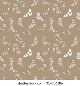 Socks Drawing Isolated Doodle Icons