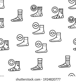 Ilustración de líneas delgadas del vector de accesorios de la tela de zócalos