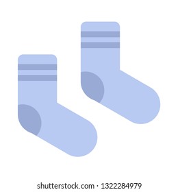 Socks flat icon.You can be used socks icon for several purposes like: websites, UI, UX, print templates, presentation templates, promotional materials, web and mobile phone apps