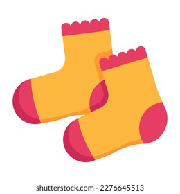 Socks flat icon with high quality graphics  