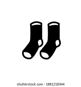 socks flat icon vector illustration